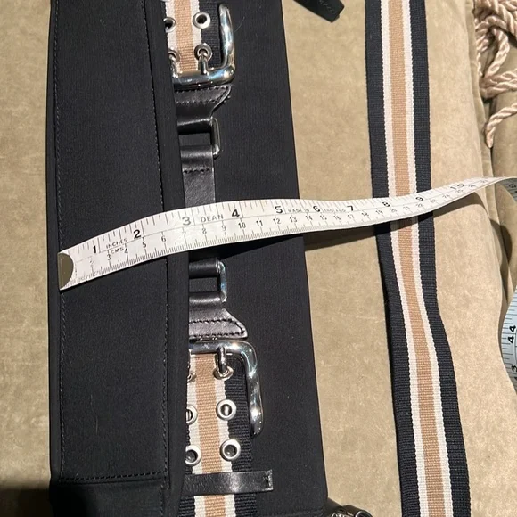 Browns Couture Canvas w/leather trim black handbag - Picture 10 of 16